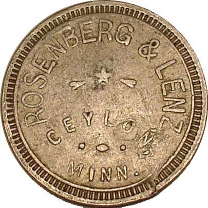 rosenberg&lenz_ceylon_mn_5c_obverse